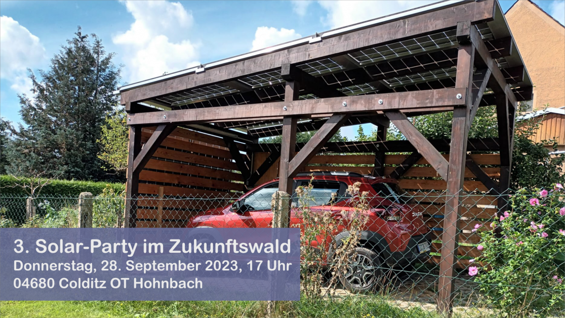 Solar-Party im Zukunftswald