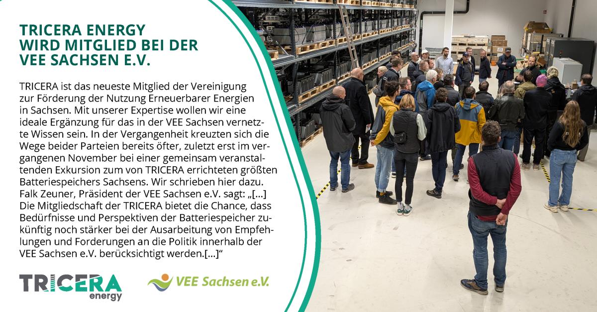 Titelbild - TRICERA energy GmbH wird Mitglied bei der VEE Sachsen e.V.
