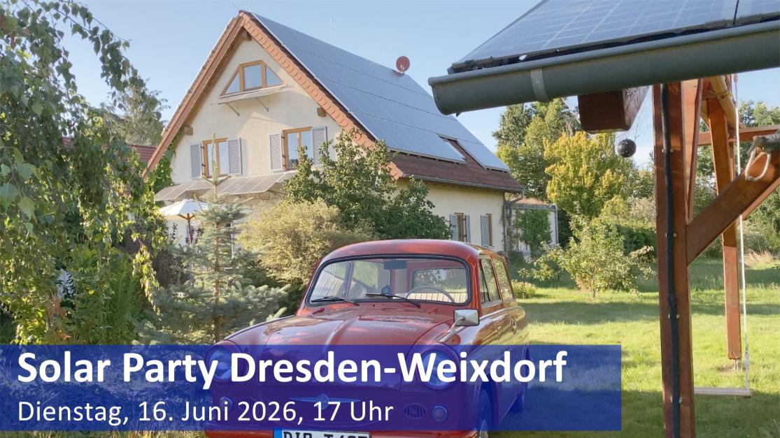Foto Solar Party in Dresden-Weixdorf
